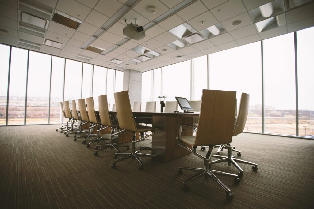 modern empty boardroom office