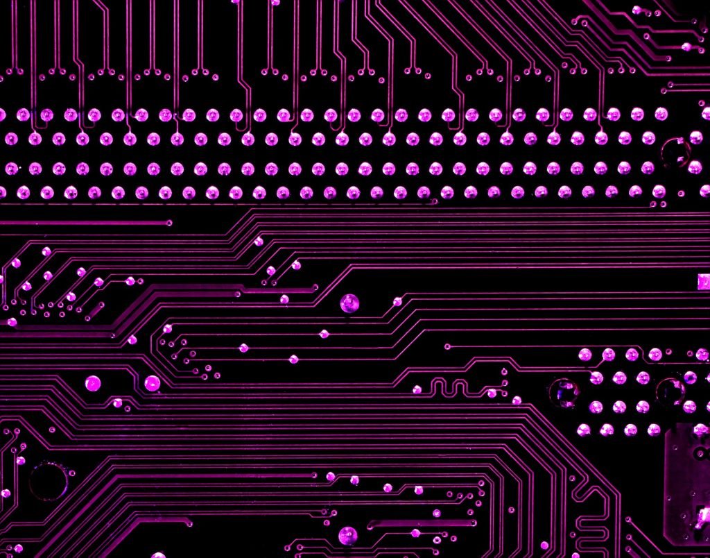 purple circuit board